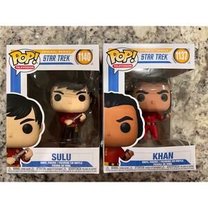 Pop! Television Star Trek Combo - Sulu 1140 & Khan 137 - Unopened